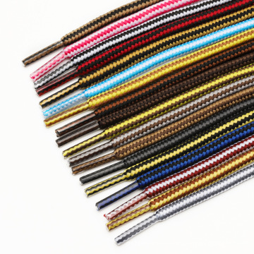 Textured distinct colors custom sneaker elastic tie dye shoelace